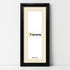 Panorama Style Black Oslo Picture Frames With Ivory Mount