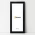 Panorama Style Black Oslo Picture Frames With White Mount
