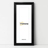 Panorama Style Black Oslo Picture Frames With White Mount