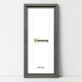 Panorama Style Grey Oslo Picture Frames With White Mount