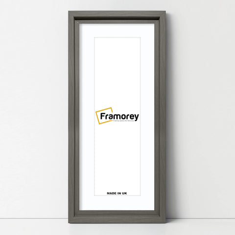 Panorama Style Grey Oslo Picture Frames With White Mount