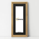 Panorama Style Oak Oslo Picture Frames With Black Mount