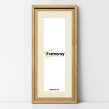 Panorama Style Oak Oslo Picture Frames With Ivory Mount