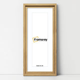 Panorama Style Oak Oslo Picture Frames With White Mount