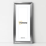 Panorama Style Silver Oslo Picture Frames With White Mount