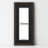 Panorama Style Walnut Oslo Picture Frames With Black Mount