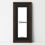 Panorama Style Walnut Oslo Picture Frames With Black Mount