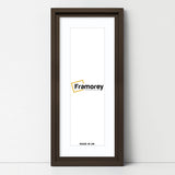 Panorama Style Walnut Oslo Picture Frames With White Mount