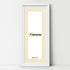 Panorama Style White Oslo Picture Frames With Ivory Mount