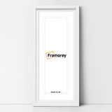 Panorama Style White Oslo Picture Frames With White Mount