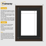 Walnut Picture Frame Oslo Style Photo Frames With Black Mount