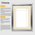 Silver Picture Frame Oslo Style Photo Frames With Ivory Mount