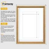 Oak Picture Frame Oslo Style Photo Frames With White Mount