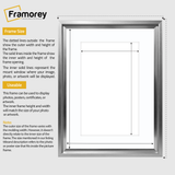 Silver Picture Frame Oslo Style Photo Frames With White Mount