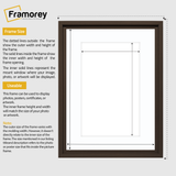 Walnut Picture Frame Oslo Style Photo Frames With White Mount