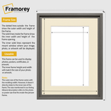 Grey Picture Frame Oslo Style Photo Frames With Ivory Mount