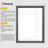Grey Picture Frame Oslo Style Photo Frames With White Mount