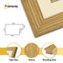 Panoramic Pine Picture Frame With Ivory Mount Wall Decor Frame
