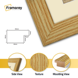 Pine Picture Frame With Ivory Mount