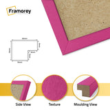 Square Size Thin Matt Pink Picture Frame Poster Frames
