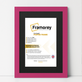 Pink Picture Frame with Black Mount