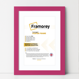 Pink Picture Frame With White Mount
