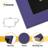 Panoramic Purple Picture Frame With Black Mount