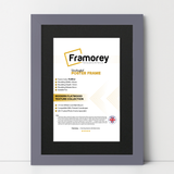 Purple Picture Frame with Black Mount