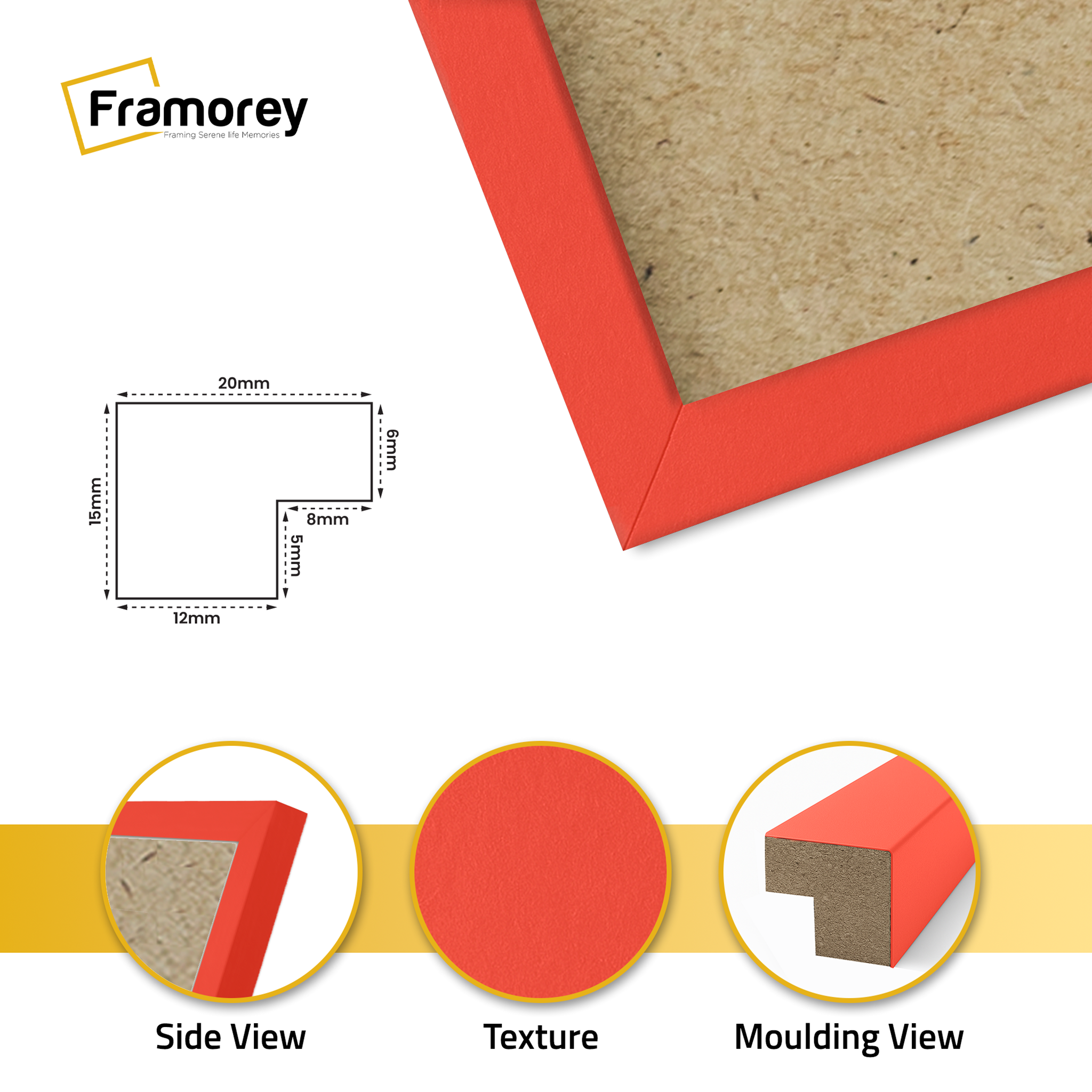 Thin Matt Red Picture Frame Poster Frames Wall D?cor Frame