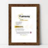 Rustic Oak Picture Frame With White Mount