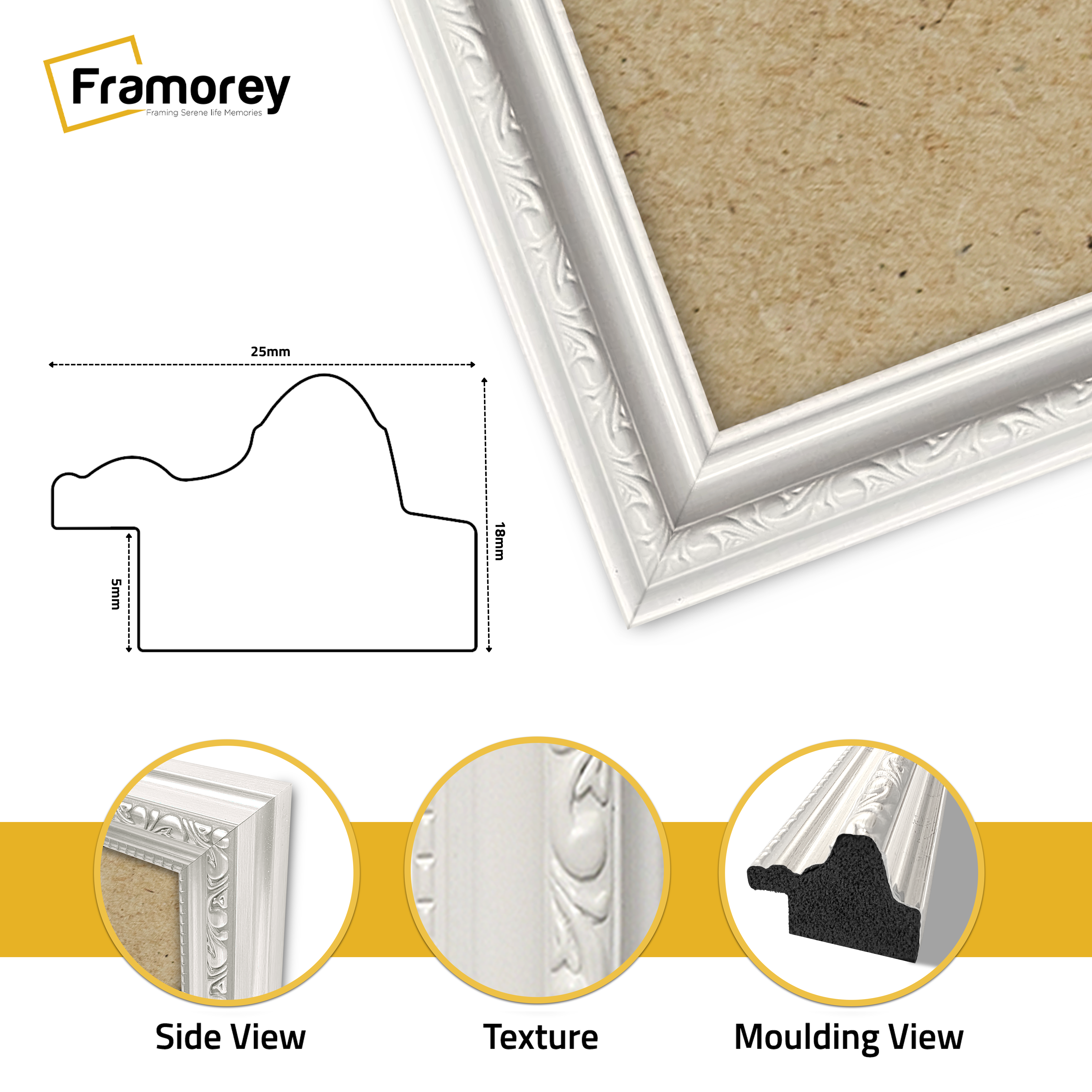 White Shabby Chic Photo Frames Picture Frame