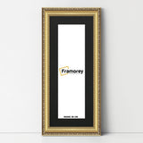 Panoramic Gold Picture Frame Shabby Wall Frames With Black Mount