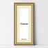 Panoramic Size Gold Picture Frame Shabby Wall Frames With Ivory Mount