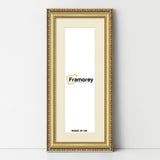 Panoramic Size Gold Picture Frame Shabby Wall Frames With Ivory Mount