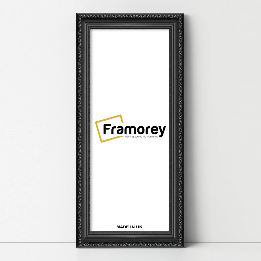Shabby Chic Effect Panoramic Style Black Photo Frame Picture Frame
