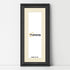 Panoramic Size Black Picture Frame Shabby Wall Frames With Ivory Mount