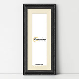 Panoramic Size Black Picture Frame Shabby Wall Frames With Ivory Mount