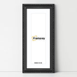 Panoramic Size Black Picture Frame Shabby Wall Frames With White Mount