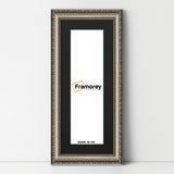 Panoramic Size Gun Metal Picture Frame Shabby Wall Frames With Black Mount