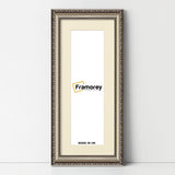 Panoramic Gun Metal Picture Frame Shabby Wall Frames With Ivory Mount
