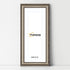 Panoramic Size Gun Metal Picture Frame Shabby Wall Frames With White Mount