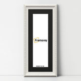 Panoramic Size White Picture Frame Shabby Wall Frames With Black Mount