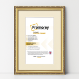 Gold Shabby Ornate Picture Frame Wall Art Photo Frames With Ivory Mount