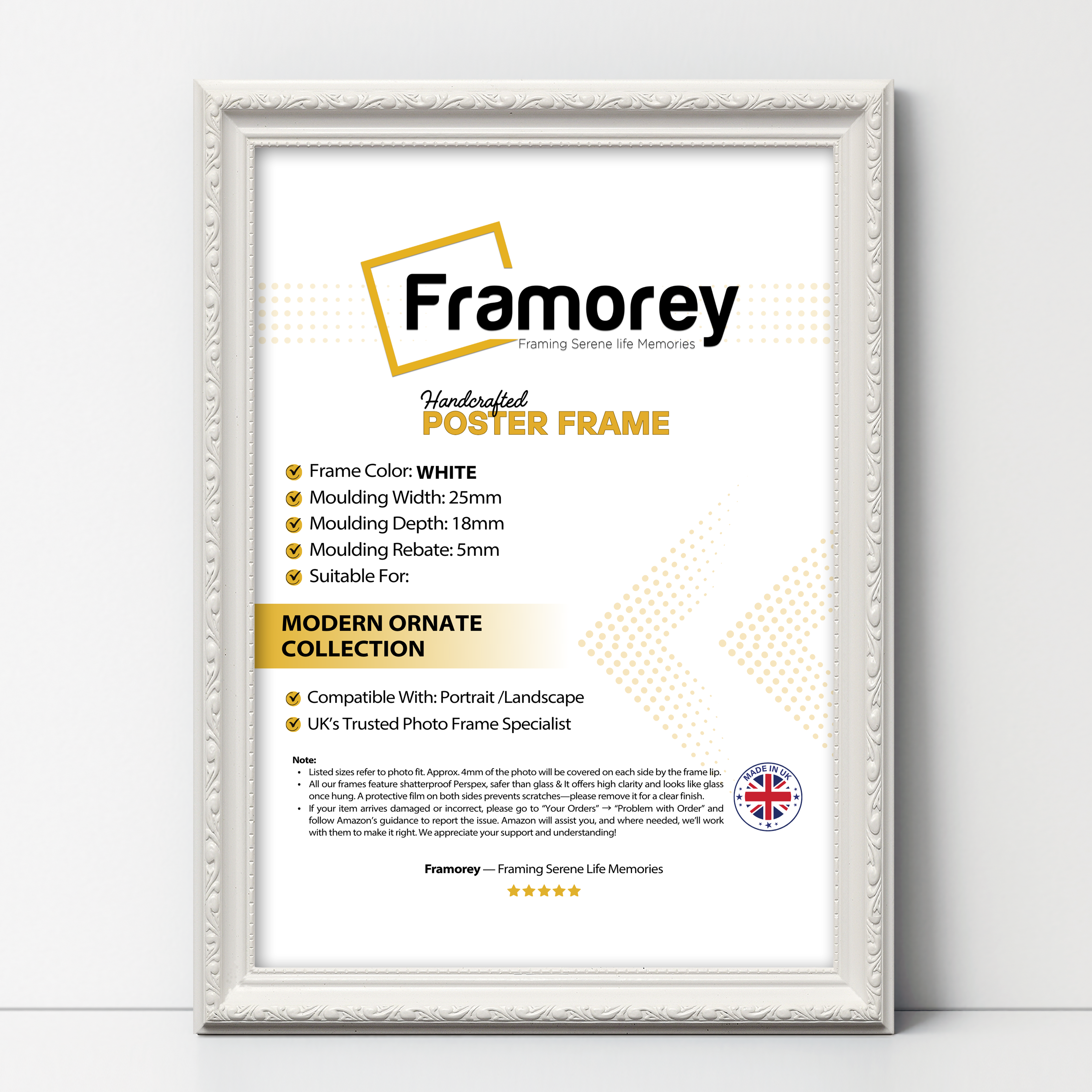 White Shabby Chic Photo Frames Picture Frame