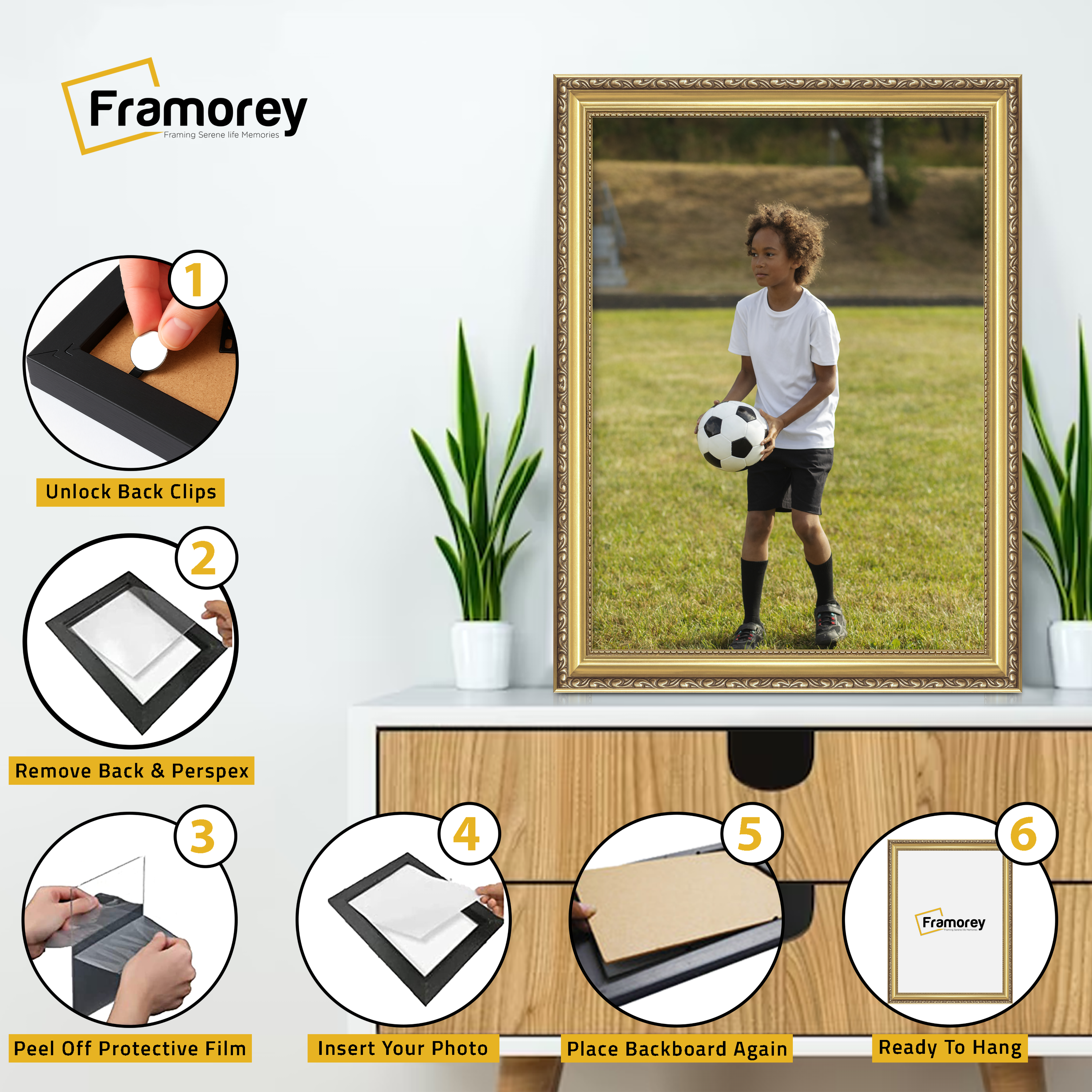 Gold Shabby Chic Photo Frames Picture Frame