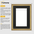 Gold Shabby Ornate Picture Frame Wall Art Photo Frames With Black Mount