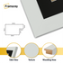 Panoramic Silver Picture Frame With Black Mount Wall Decor Frame