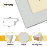 Silver Picture Frame With Ivory Mount
