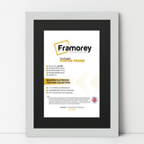 Silver Picture Frame with Black Mount