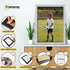 Step-by-step guide showing how to insert a photo into a Silver picture frame